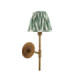 Halo Tall & Zigzag 16cm Wall Lamp Antique Brass Cotswold Green-9