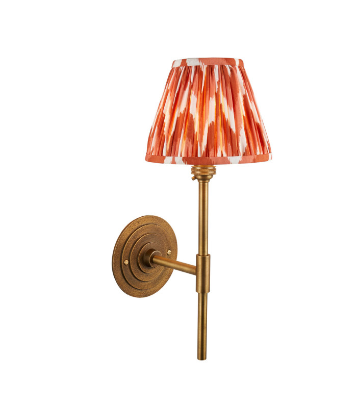 Halo Tall & Zigzag 16cm Wall Lamp Antique Brass Apricot Orange-1