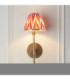 Halo Tall & Zigzag 16cm Wall Lamp Antique Brass Apricot Orange-3