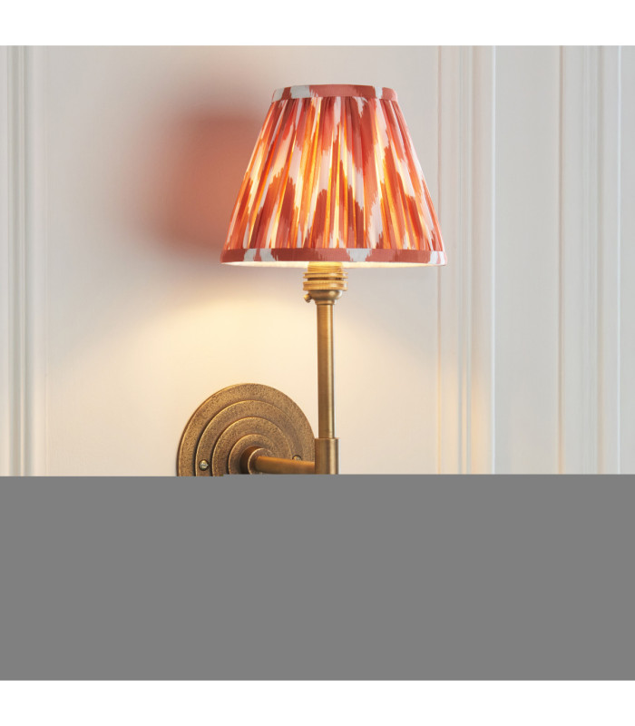 Halo Tall & Zigzag 16cm Wall Lamp Antique Brass Apricot Orange-4