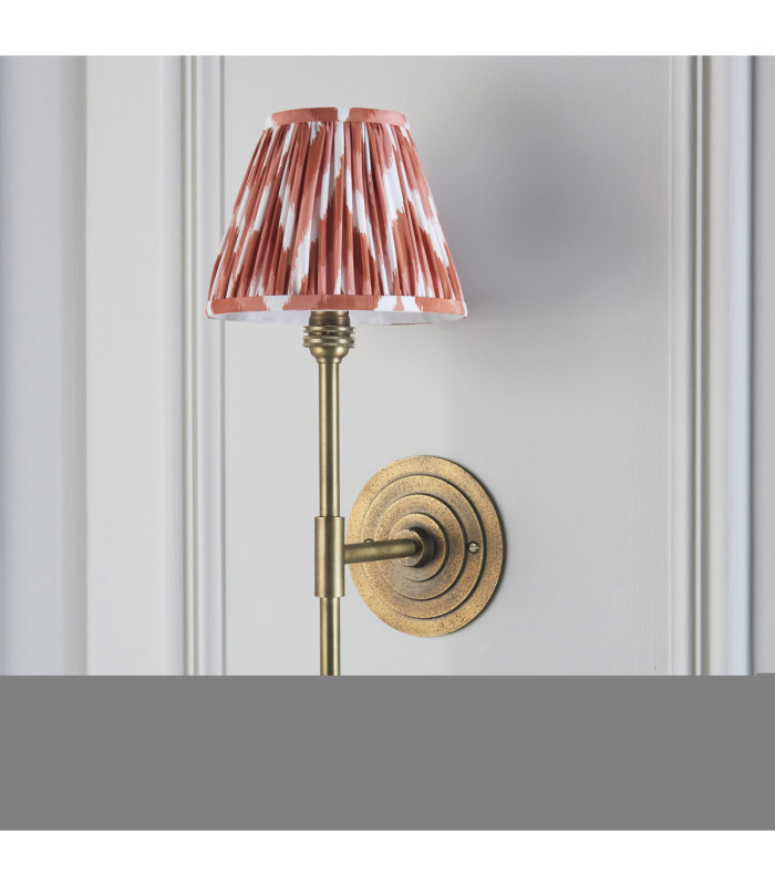 Halo Tall & Zigzag 16cm Wall Lamp Antique Brass Apricot Orange-5
