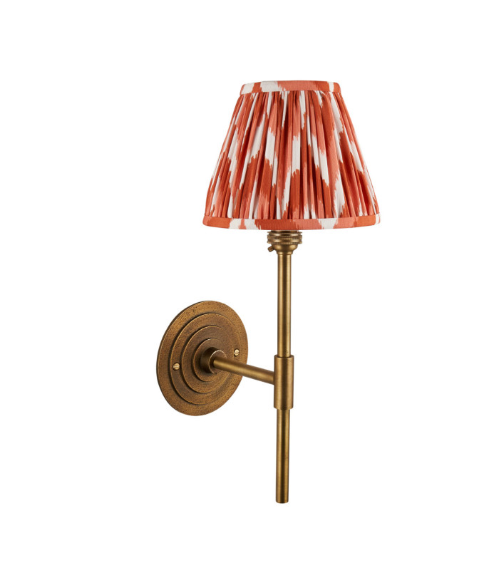 Halo Tall & Zigzag 16cm Wall Lamp Antique Brass Apricot Orange-9