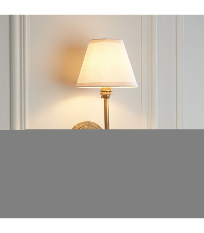 Halo Tall & Ivy 16cm Wall Lamp Antique Brass Vintage White-4
