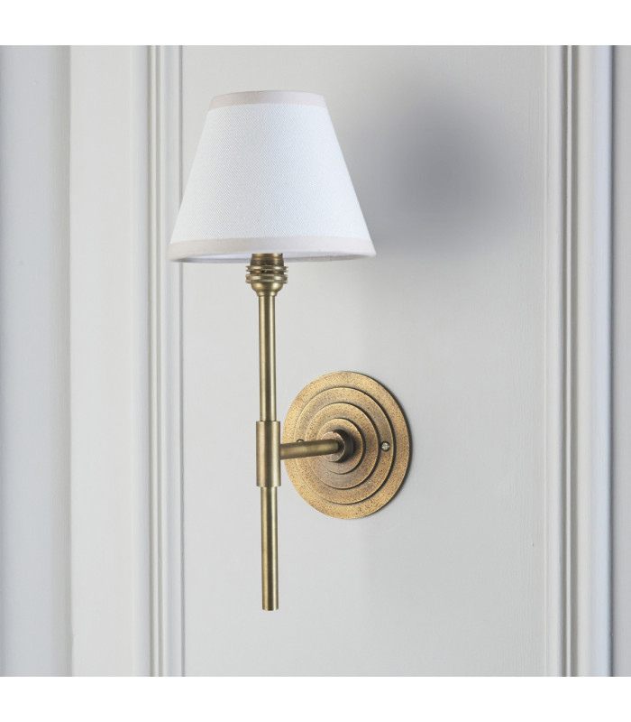 Halo Tall & Ivy 16cm Wall Lamp Antique Brass Vintage White-5