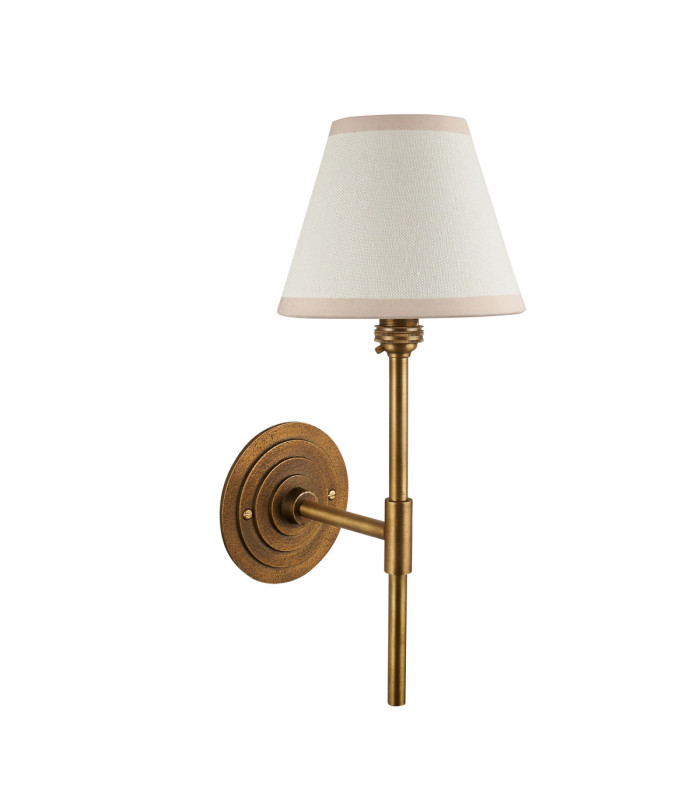 Halo Tall & Ivy 16cm Wall Lamp Antique Brass Vintage White-9