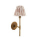 Halo Tall & Ikat 16cm Wall Lamp Antique Brass Neutral Print-9