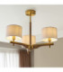 Heathcliff Multi Arm Semi Flush Ceiling Light Brushed Aged Brass-3