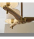 Heathcliff Multi Arm Semi Flush Ceiling Light Brushed Aged Brass-6