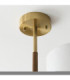 Heathcliff Multi Arm Semi Flush Ceiling Light Brushed Aged Brass-7