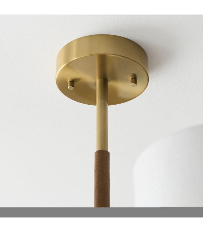 Heathcliff Multi Arm Semi Flush Ceiling Light Brushed Aged Brass-7