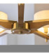 Heathcliff Multi Arm Pendant Light Brushed Aged Brass-6