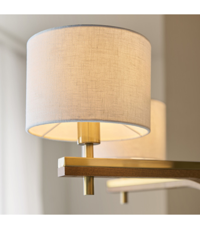 Heathcliff Multi Arm Pendant Light Brushed Aged Brass-7