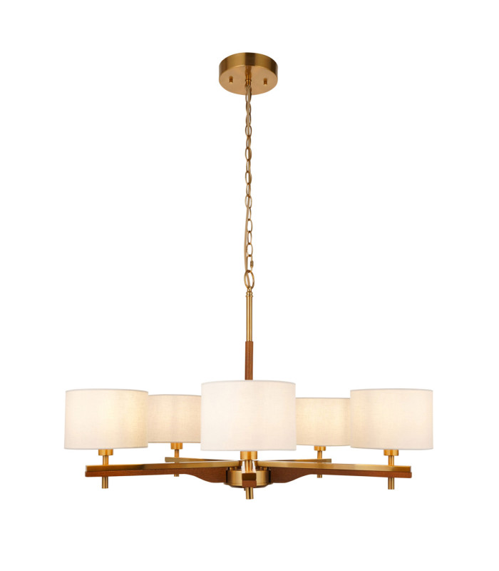 Heathcliff Multi Arm Pendant Light Brushed Aged Brass-8