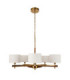 Heathcliff Multi Arm Pendant Light Brushed Aged Brass-9