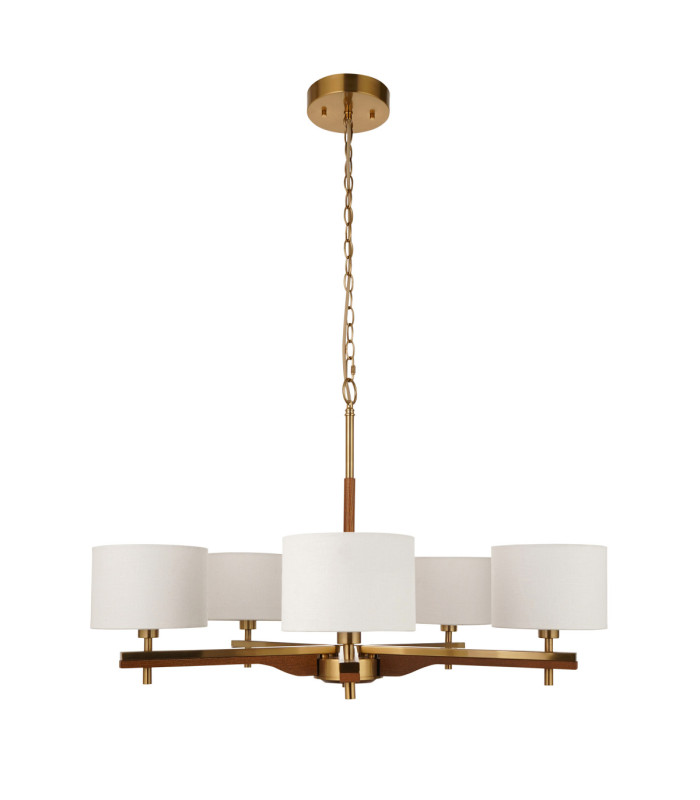 Heathcliff Multi Arm Pendant Light Brushed Aged Brass-9