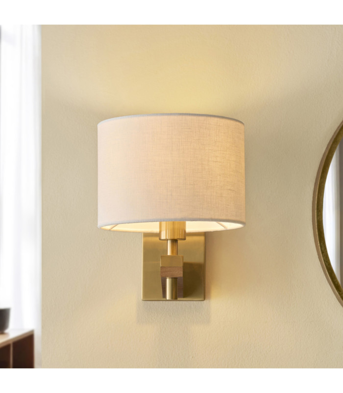Heathcliff Wall Lamp Brushed Aged Brass-7
