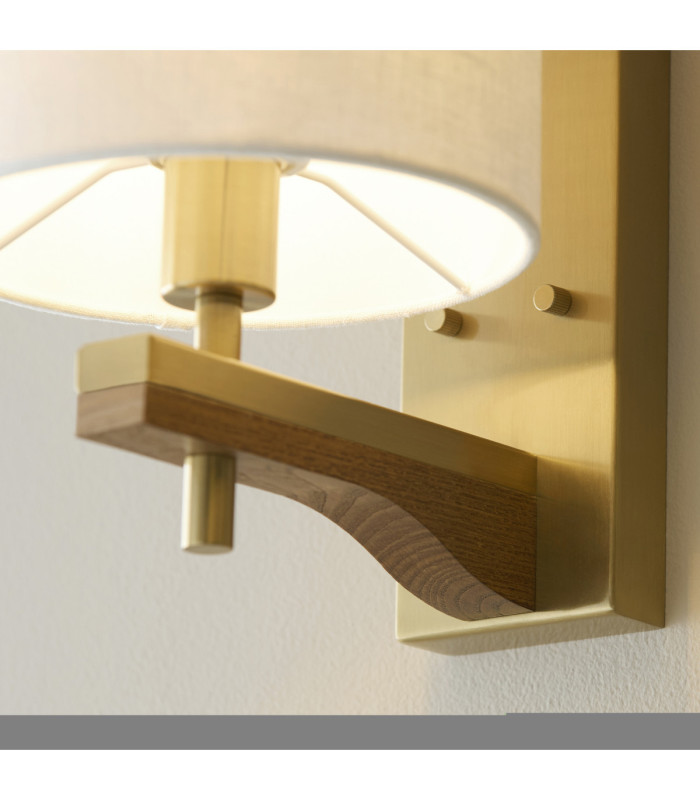 Heathcliff Wall Lamp Brushed Aged Brass-9