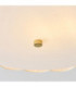 Serene Cylindrical Ceiling Light Brushed Aged Brass Vintage White Cotton-5