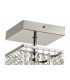 Semi Flush Ceiling Light, 1 x G9, IP44, Polished Chrome, Crystal - 4