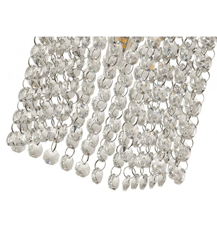 Semi Flush Ceiling Light, 1 x G9, IP44, Polished Chrome, Crystal - 5