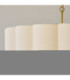 Serene Cylindrical Pendant Light Brushed Aged Brass Vintage White Cotton-5