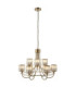 Berenice Multi Arm Pendant Light Antique Brass Clear Glass-8