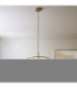 Montpellier Pendant Light Brushed Aged Brass Clear Ribbed Glass-3