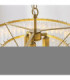 Montpellier Pendant Light Brushed Aged Brass Clear Ribbed Glass-5
