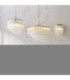 Montpellier Pendant Light Brushed Aged Brass Clear Ribbed Glass-8
