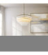 Montpellier Pendant Light Brushed Aged Brass Clear Ribbed Glass-2