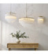 Montpellier Pendant Light Brushed Aged Brass Clear Ribbed Glass-8