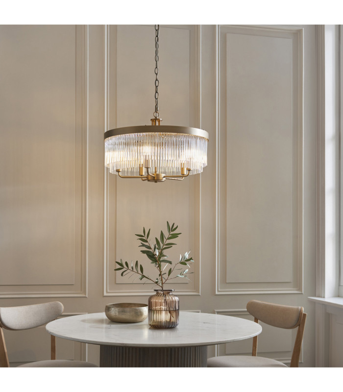 Clermont Pendant Light Antique Brass Clear Glass-2