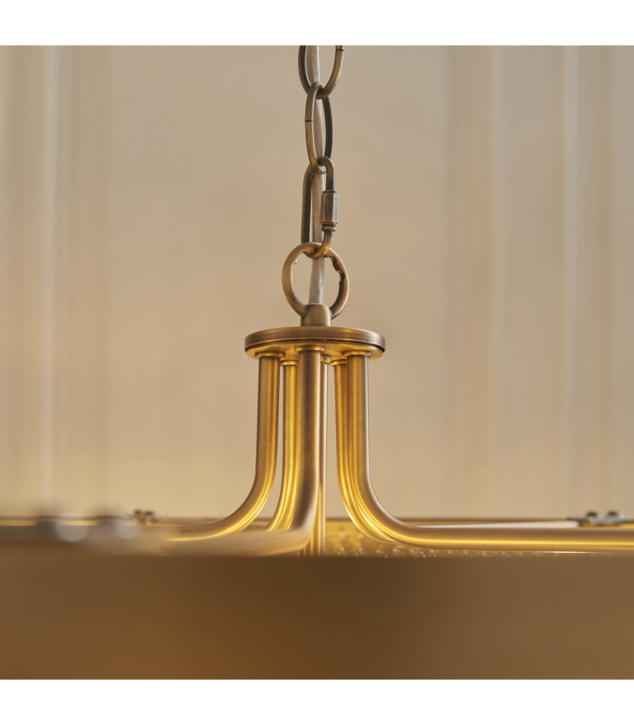 Clermont Pendant Light Antique Brass Clear Glass-6