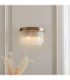 Clermont Wall Lamp Antique Brass Clear Glass-2
