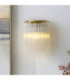 Montpellier Wall Lamp Brushed Aged Brass Clear Ribbed Glass-2