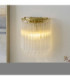 Montpellier Wall Lamp Brushed Aged Brass Clear Ribbed Glass-4