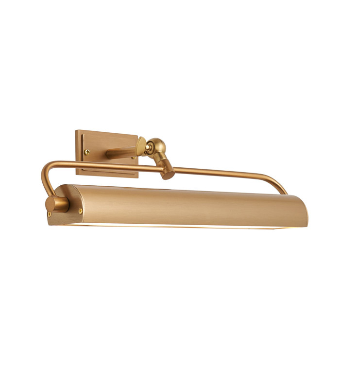 Nantes Rechargeable Picture Light Warm Brass Frosted Pc-1