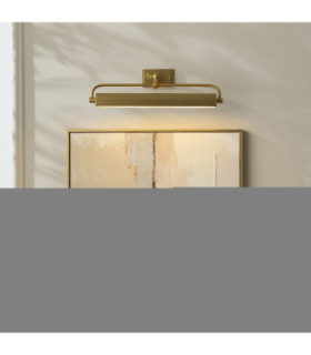 Nantes Rechargeable Picture Light Warm Brass Frosted Pc-2