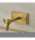 Nantes Rechargeable Picture Light Warm Brass Frosted Pc-5