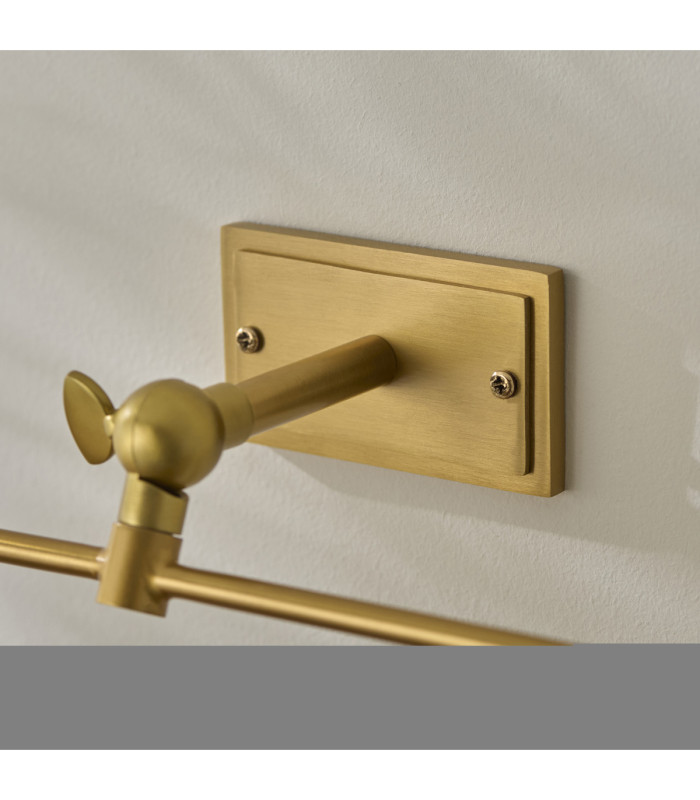 Nantes Rechargeable Picture Light Warm Brass Frosted Pc-5