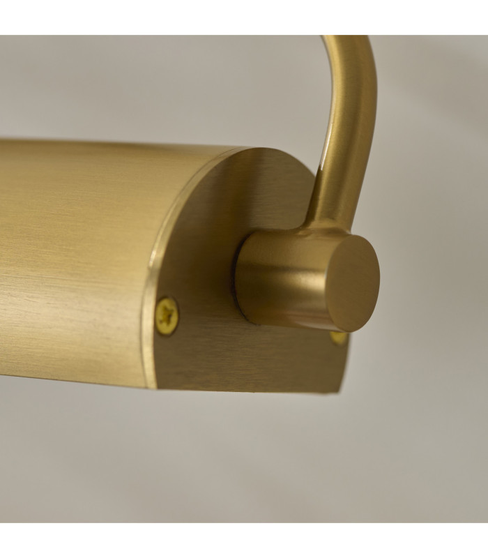 Nantes Rechargeable Picture Light Warm Brass Frosted Pc-6