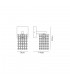 Wall Lamp, 1 x G9, IP44, Polished Chrome, Crystal - 2