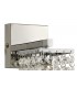 Wall Lamp, 1 x G9, IP44, Polished Chrome, Crystal - 4