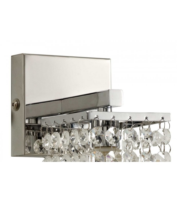 Wall Lamp, 1 x G9, IP44, Polished Chrome, Crystal - 4
