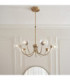 Hague Multi Arm Pendant Light Antique Brass Clear Spiral Glass-4