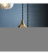 Allegra Cluster Pendant Light Antique Brass Clear Spiral Glass-4