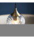 Allegra Cluster Pendant Light Antique Brass Clear Spiral Glass-5
