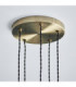 Allegra Cluster Pendant Light Antique Brass Clear Spiral Glass-8
