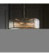 Ridgeton Cylindrical Pendant Light Antique Brass Clear Ribbed Glass-3