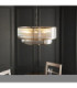 Ridgeton Cylindrical Pendant Light Antique Brass Clear Ribbed Glass-2